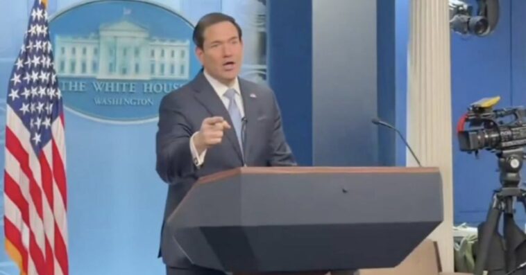 hilarious:-‘secretary-of-everything’-marco-rubio-jokingly-becomes-white-house-press-secretary-while-karoline-leavitt’s-on-maternity-leave-(video)