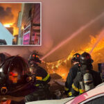 nypd-cops-responding-to-knife-dispute-among-10-hurt-as-queens-house-explodes,-burns-down