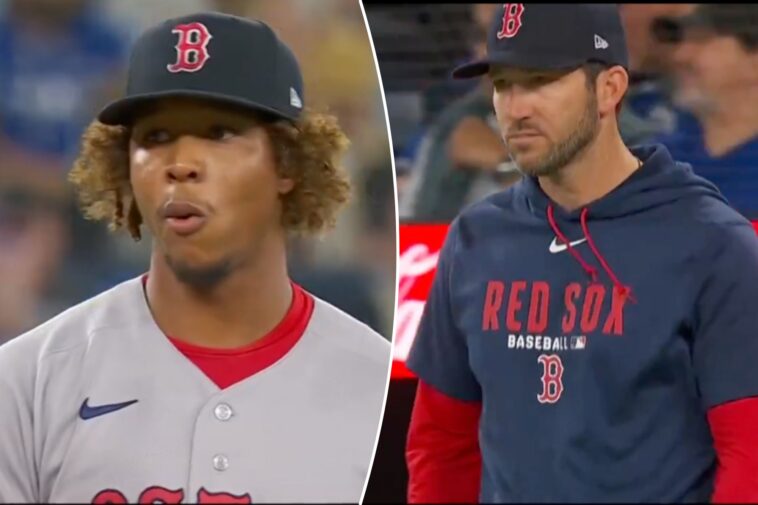 red-sox-pitcher-brayan-bello-not-happy-at-all-as-interim-manager-yanks-him