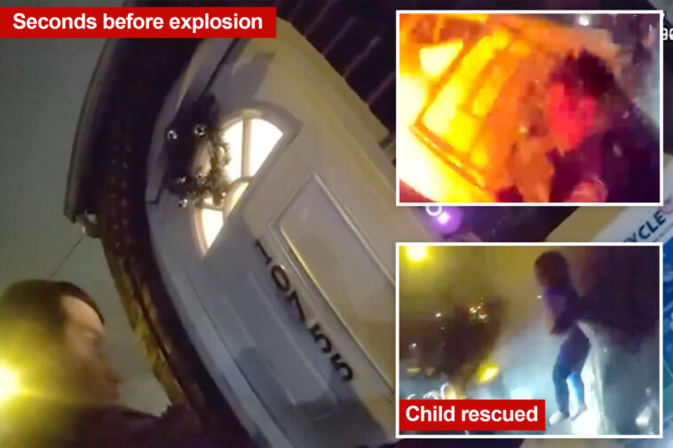 intense-video-shows-moment-nypd-cops-are-sent-flying-by-maniac’s-house-explosion-—-before-rushing-back-inside-to-save-kids