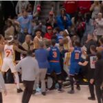knicks-and-hawks-get-into-fiery-scuffle-with-mitchell-robinson,-dyson-daniels-ejected-in-wild-scene