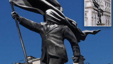 banksy-confirms-new-statue-in-london-of-man-blinded-by-a-flag-is-his-work