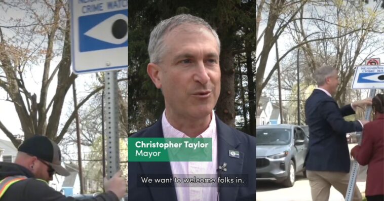liberal-insanity:-michigan-town-spends-$18,000-in-taxpayer-cash-to-rip-out-over-600-‘racist’-neighborhood-watch-signs,-mayor-calls-them-‘expressions-of-exclusion’