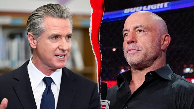 newsom-explodes-on-joe-rogan-in-response-to-clip-of-podcaster-calling-governor-‘f—ing-con-man’