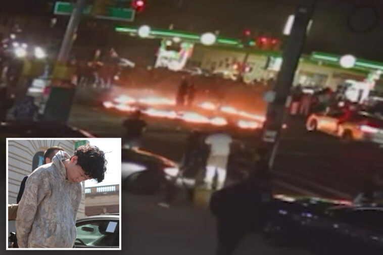 reckless-driver-who-allegedly-spun-around-in-bmw-during-viral,-fiery-nyc-car-meet-up-is-busted:-cops