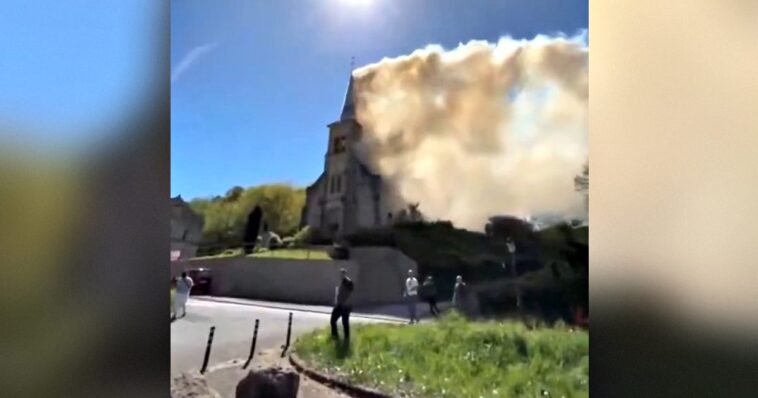 france-on-fire:-saint-cyriaque-church-consumed-by-flames-in-another-arson-attack-on-christianity-(video)