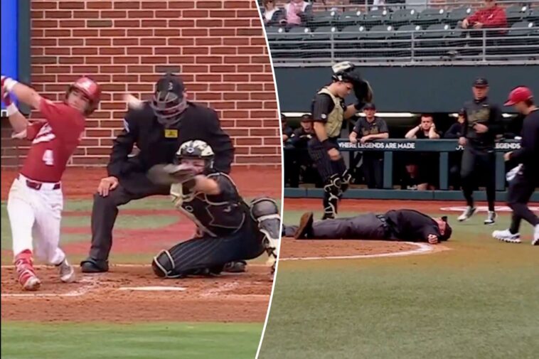 college-baseball-umpire-knocked-out-of-game-by-foul-ball-in-terrifying-scene