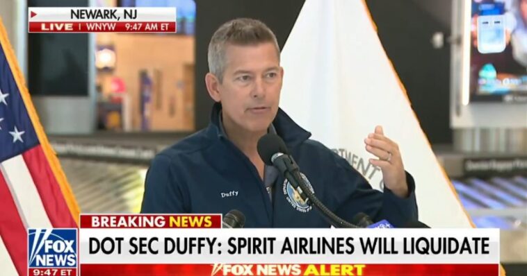 sean-duffy-rips-biden-regime,-buttigieg-and-elizabeth-warren-for-blocking-spirit-and-jetblue-merger-during-fiery-presser-(video)