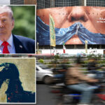 huge-tehran-billboard-blasts-trump-with-strait-of-hormuz-plastered-across-his-face:-‘at-the-breaking-point’