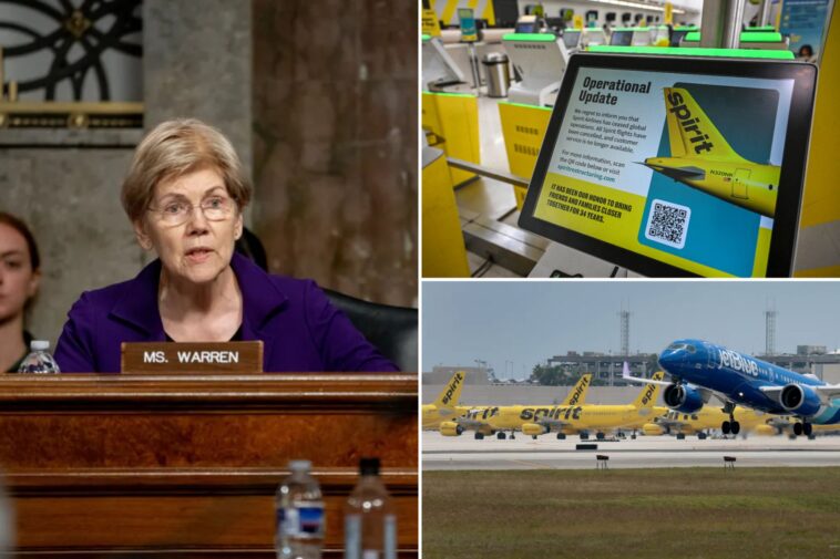 elizabeth-warren-blasted-for-cheering-blocking-of-merger-that-might-have-saved-spirit-airlines
