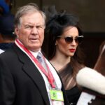 jordon-hudson,-bill-belichick-take-in-churchill-downs-during-kentucky-derby-weekend