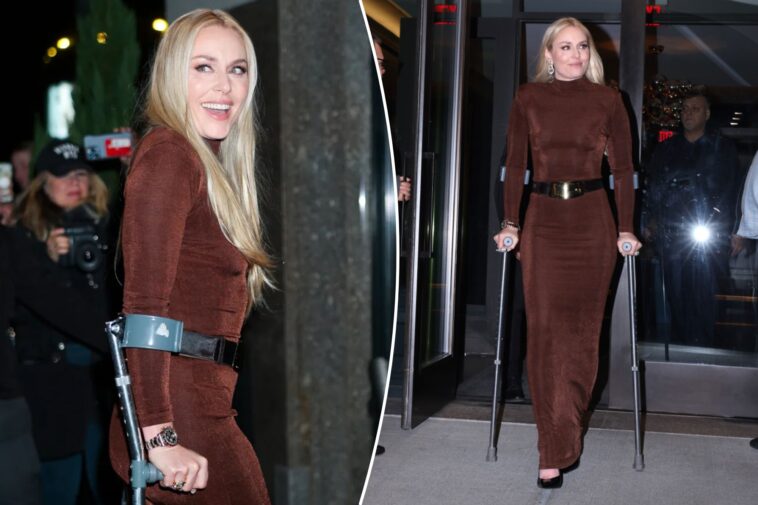 lindsey-vonn-attends-jeff-bezos-and-lauren-sanchez’s-pre-met-gala-party-on-crutches