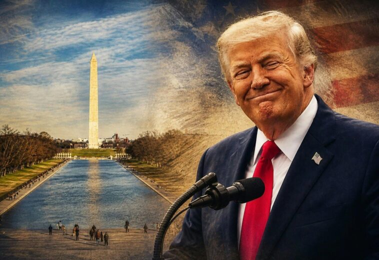 see-it:-trump-trolls-libs-with-ai-pic-of-him-lounging-in-lincoln-memorial-reflection-pool