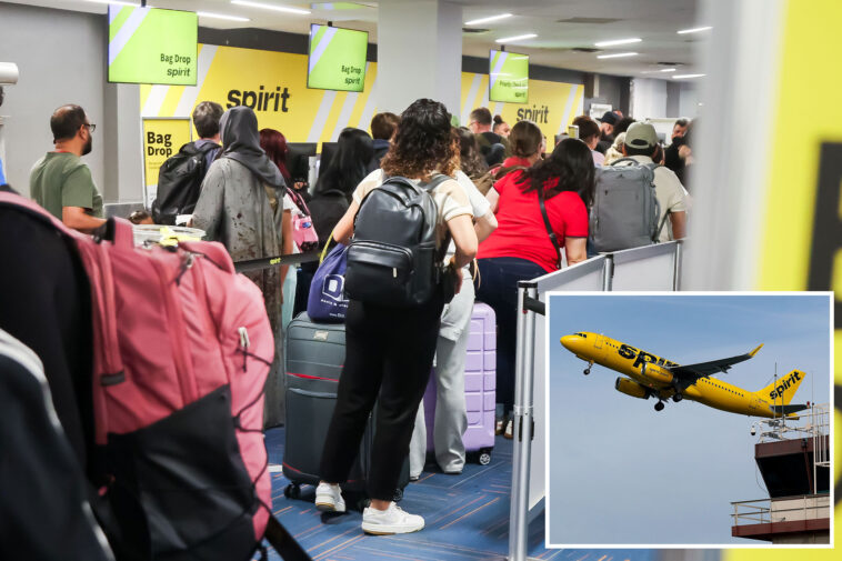 spirit-airlines-shutdown-sparks-pandemonium-at-lax-as-flyers-left-stranded:-‘crazy’