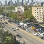 nail-biting-video-shows-reckless-nyc-drivers-go-wrong-way-on-highway-to-dodge-five-boro-bike-tour-traffic