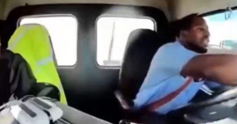 watch:-wild-dashcam-footage-shows-moment-united-airlines-flight-strikes-light-pole,-hits-truck-on-new-jersey-turnpike-on-approach-to-newark-airport