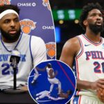 knicks’-mitchell-robinson-taking-the-high-road-entering-joel-embiid-showdown-after-2024-leg-grab