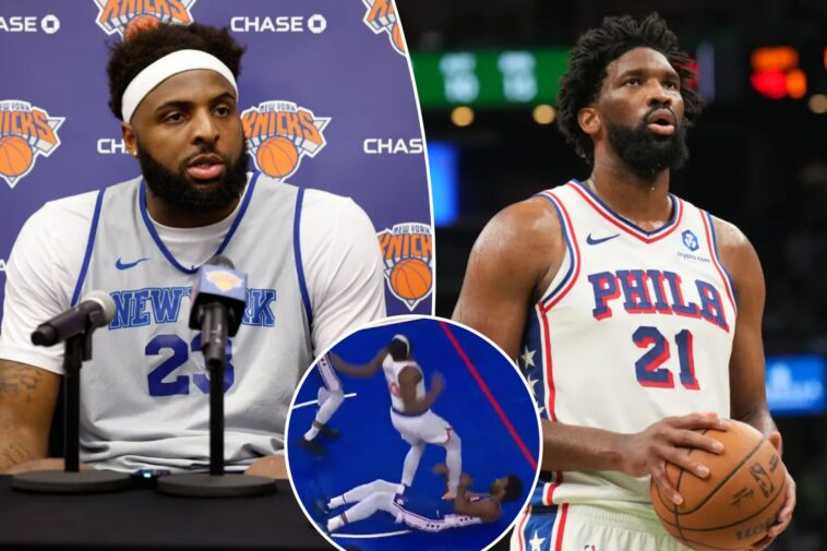 knicks’-mitchell-robinson-taking-the-high-road-entering-joel-embiid-showdown-after-2024-leg-grab