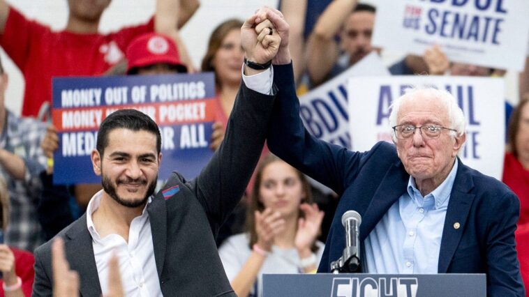 bernie-sanders-campaigns-with-controversial-michigan-senate-candidate