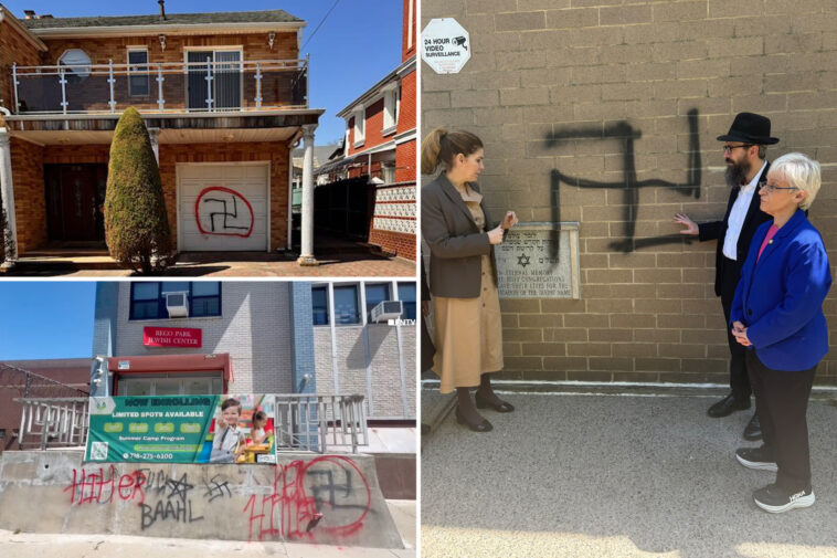 vandals-spray-paint-swastikas,-hitler-graffiti-on-synagogue,-homes-in-nyc-spree