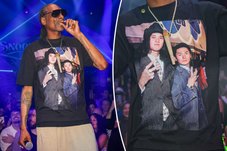 snoop-dogg-hits-stage-in-hilarious-shohei-ohtani,-yoshinobu-yamamoto-shirt