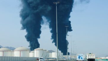 key-uae-oil-facility-on-fire-after-iran-fires-missiles-in-‘dangerous-escalation’,-officials-say