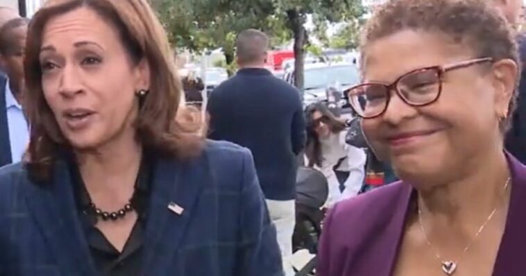 kamala-harris-endorses-disastrous-los-angeles-mayor-karen-bass-for-reelection-–-claims-she-stamped-out-crime-and-homelessness