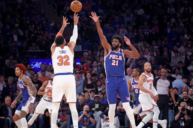 karl-anthony-towns-rises-to-the-occasion-in-game-1-with-joel-embiid-faltering-as-knicks-villain