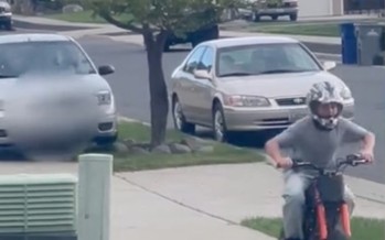 crazed-female-driver-swerves-onto-sidewalk-and-allegedly-tries-to-mow-down-kid-riding-his-bike-–-then-she-offers-a-wild-excuse-for-her-actions-(video)