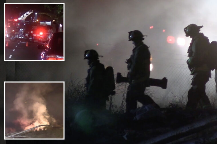 la-traffic-nightmare-as-110-freeway-is-closed-indefinitely-from-homeless-fire