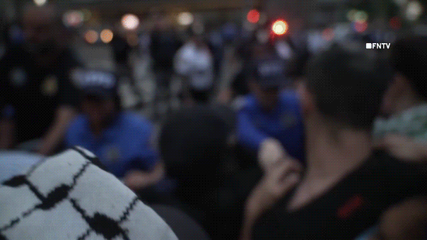 anti-israel-agitators-clash-with-nypd-officers-near-synagogue