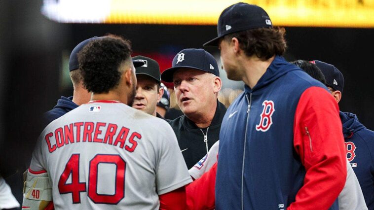 red-sox-broadcast-fumes-at-framber-valdez-for-acting-like-a-child-in-bench-clearing-move:-‘what-a-joke’
