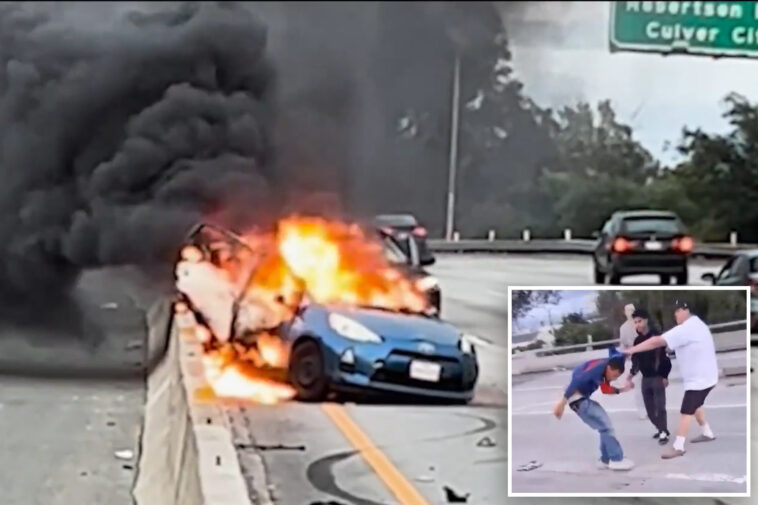 horrifying-inferno-crash-kills-woman-on-10-freeway-as-vigilantes-hunt-down-suspect-sprinting-away