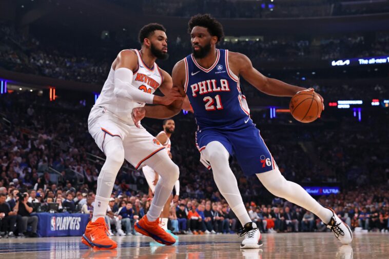 joel-embiid-out-for-game-2-vs.-knicks-in-injury-stunner