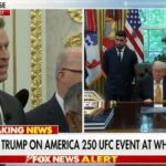 president-trump-spars-with-reporter-during-surprise-oval-office-meeting-with-ufc-fighters-(video)