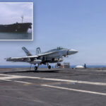 us-f/a-18-super-hornet-fighter-jet-fires-on-iranian-tanker-that-tried-to-break-strait-of-hormuz-blockade