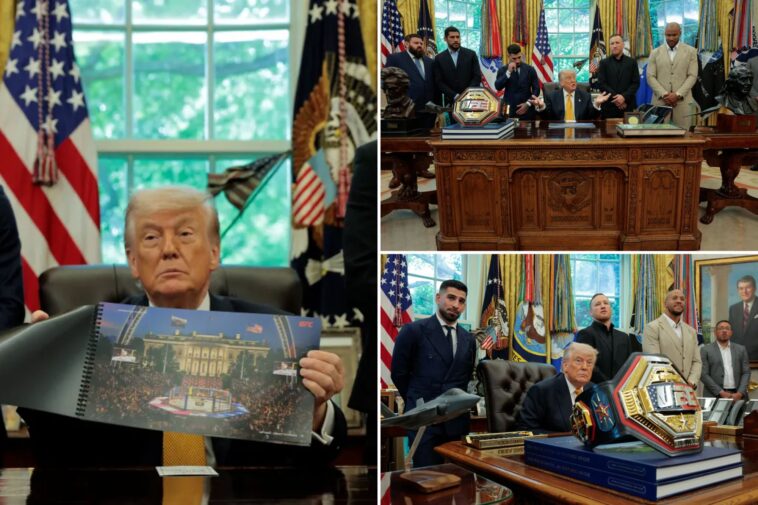 trump-hosts-ufc-fighters-to-promote-upcoming-white-house-lawn-event-—-with-special-title-belt