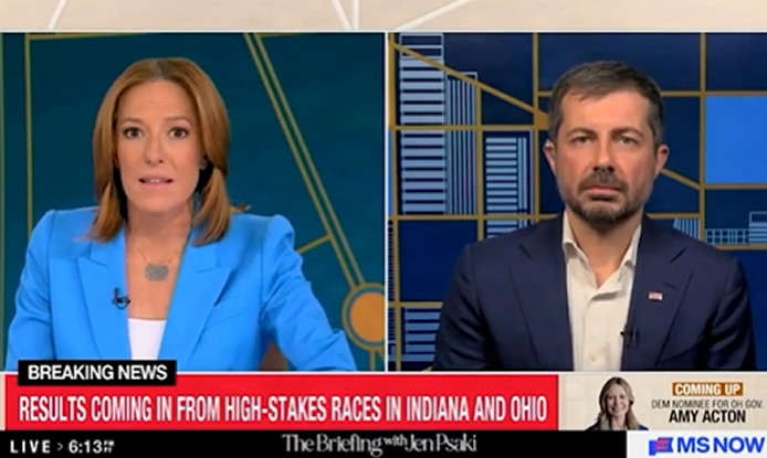 jen-psaki-and-pete-buttigieg-have-a-case-of-the-sadz-over-anti-trump-republicans-who-lost-primaries-in-indiana-this-week-(video)