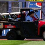 yankees’-jasson-dominguez-carted-off-field-in-tears-after-crashing-into-outfield-wall-after-stunning-catch