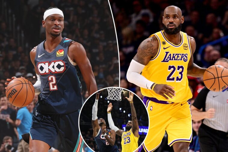 why-lakers-vs.-thunder-series-shifts-when-lebron-james,-shai-gilgeous-alexander-sit