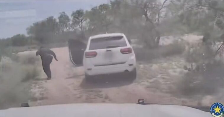 texas-dps-disrupt-human-smuggler-operation,-several-illegal-aliens-bail-from-vehicle-during-traffic-stop-–-(video)