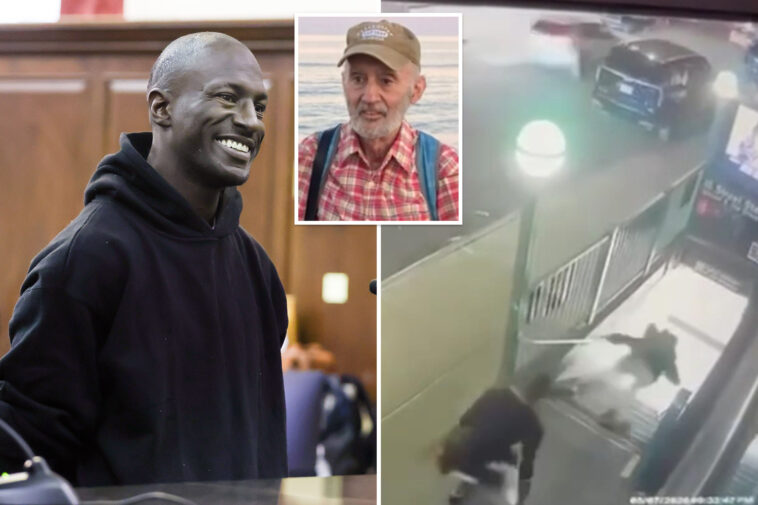 footage-captures-horrific-moment-maniac-fatally-shoves-retired-elderly-teacher,-76,-down-nyc-subway-stairs