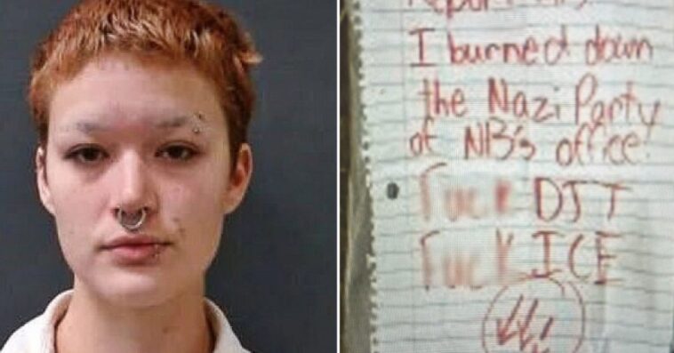 woman-indicted-for-attempted-arson-at-texas-republican-party-headquarters,-left-note-saying-‘f*ck-djt,-f*ck-ice’