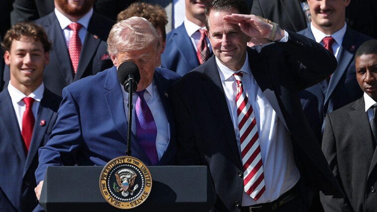 trump-hosts-indiana-hoosiers-at-white-house-as-qb-fernando-mendoza-misses-party-(but-calls-in)