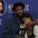 joel-embiid-criticized-for-bringing-son-to-press-conference-after-76ers-eliminated-by-knicks:-‘should-not-be-allowed’