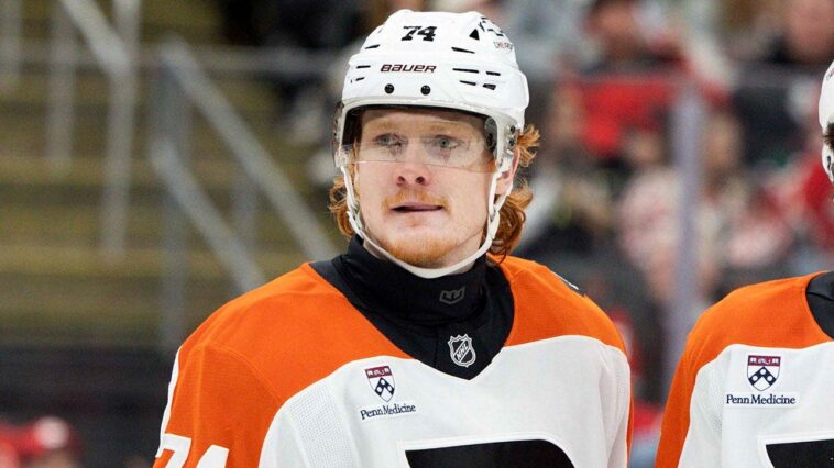 flyers-star-owen-tippett-reveals-he-missed-series-vs-hurricanes-due-to-internal-bleeding