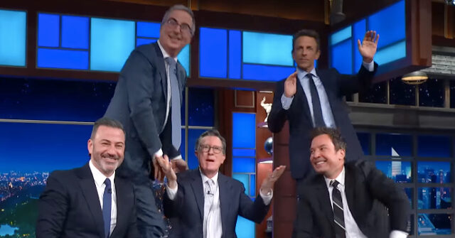 video:-stephen-colbert-hosts-his-own-‘late-show’-funeral-with-kimmel,-fallon,-meyers,-and-john-oliver