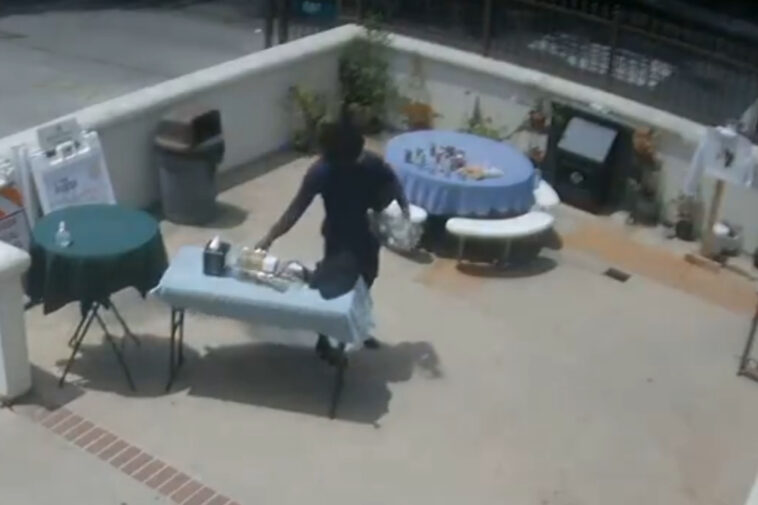 infuriating-moment-homeless-teen-steals-donuts-and-cash-from-church-courtyard