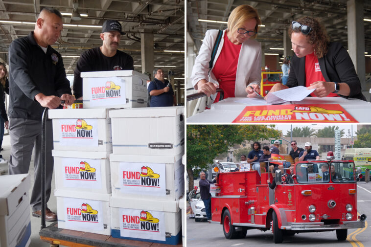 la-firefighters-turn-up-on-karen-bass’s-doorstep-with-demands-—-and-give-doomsday-warning-to-the-city