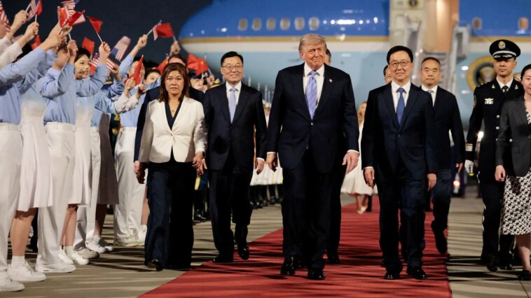 trump-gets-red-carpet-welcome-in-china,-but-past-beijing-trip-shows-pageantry-only-goes-so-far